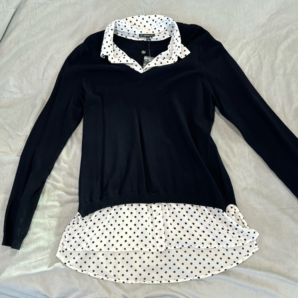 Navy blue dress shirt